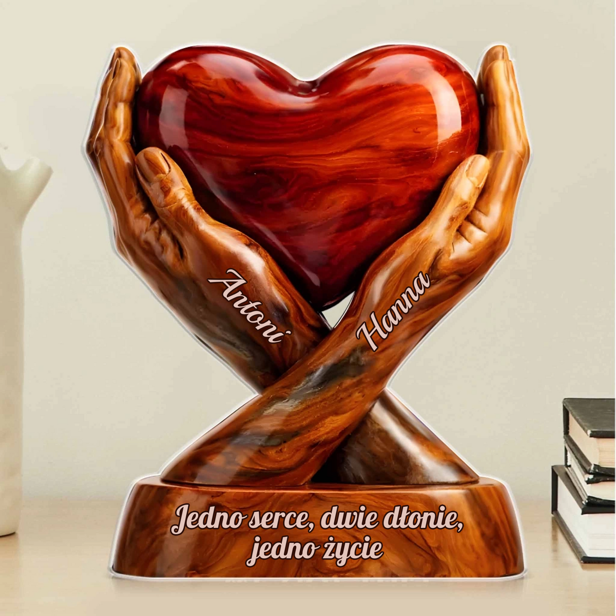 Heart Hand Acrylic