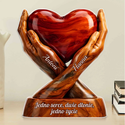 Heart Hand Acrylic