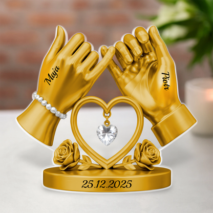 Hand Heart Promise Acrylic